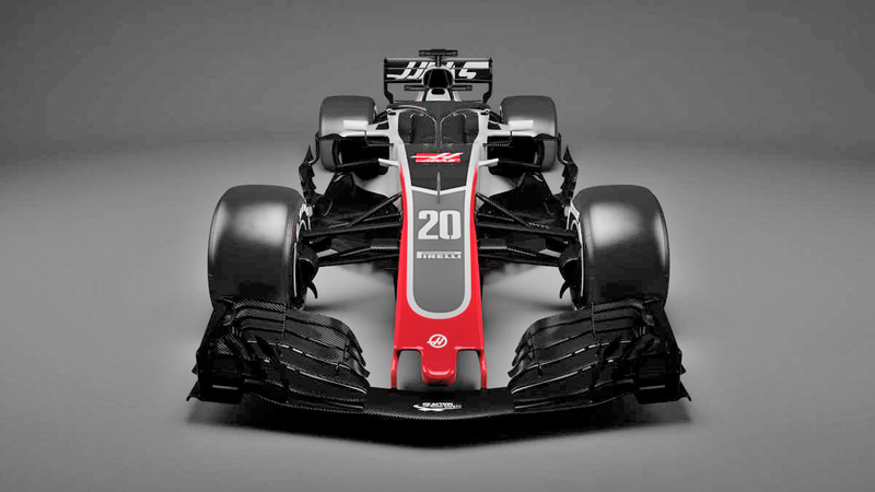 Illustration for article titled Haas Shows Off The First Halo F1 Car And It Doesn't Look Bad After All